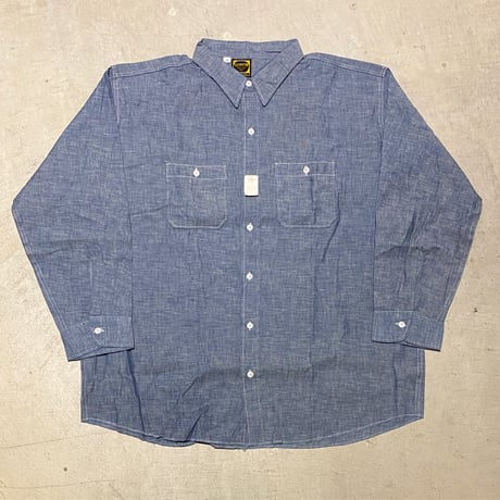 1960's WASHINGTON DEE CEE Chambray L/S Shirt Deadstock