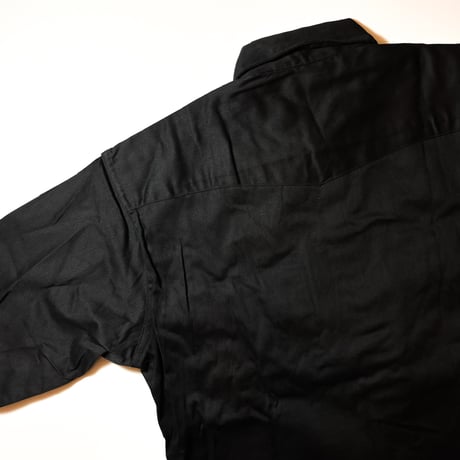 1960's WASHINGTON DEE-CEE Black Western L/S Shirt Deadstock