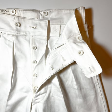 1950's〜 British Military White Trousers Deadstock
