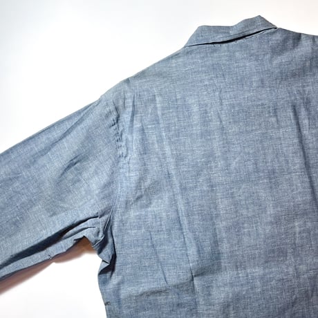 1970's US.NAVY Chambray L/S Shirt Deadstock
