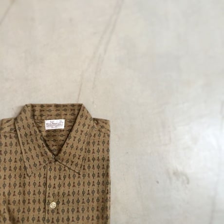 1960's THE WOOL SHOP S/S Shirt Deadstock