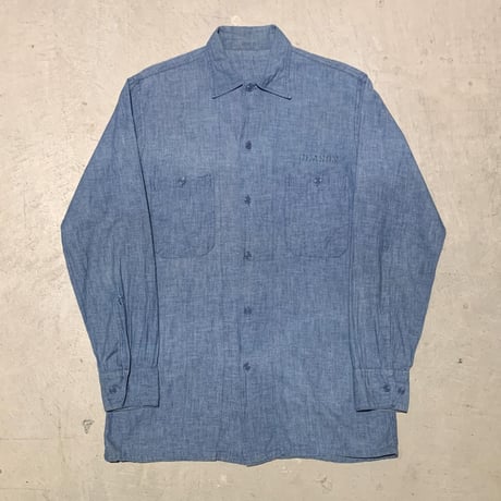 1960's US.NAVY Chambray L/S Shirt