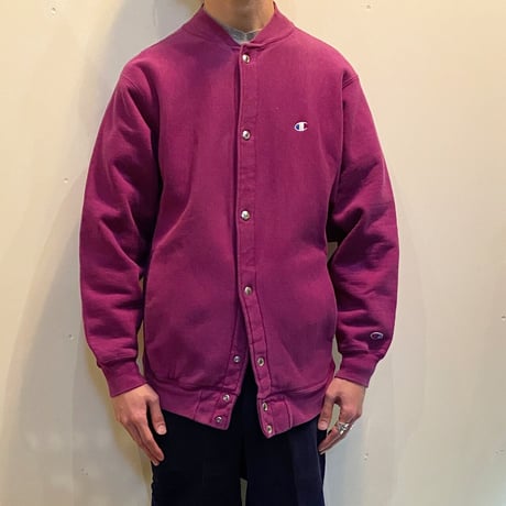 1990's Champion Reverse Weave Full Snap Cardigan