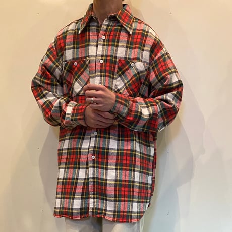 1970's BIG YANK Heavy Flannel L/S Shirt