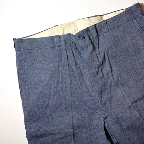 1940's〜 Unknown Pincheck Trousers Deadstock