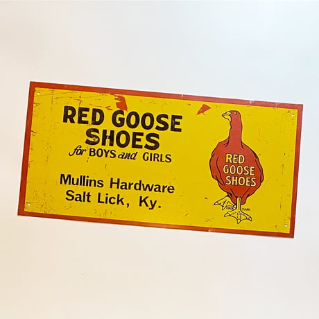 1940's〜 RED GOOSE SHOES Advertising Sign
