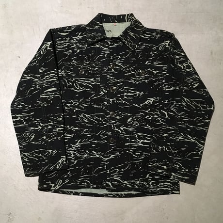 1970's Royal Thai Army Shadow Tiger Stripe Jacket Deadstock