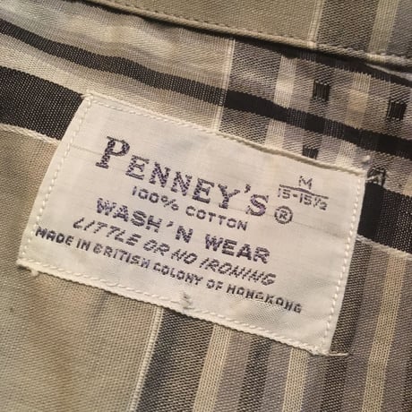 1960's PENNEY'S L/S Shirt Deadstock