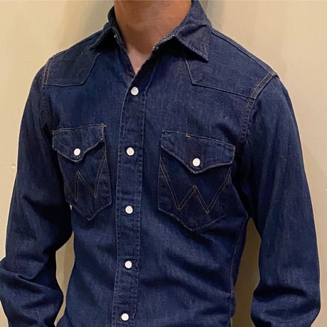 1950〜60's Wrangler 27MW Denim Western L/S Shirt