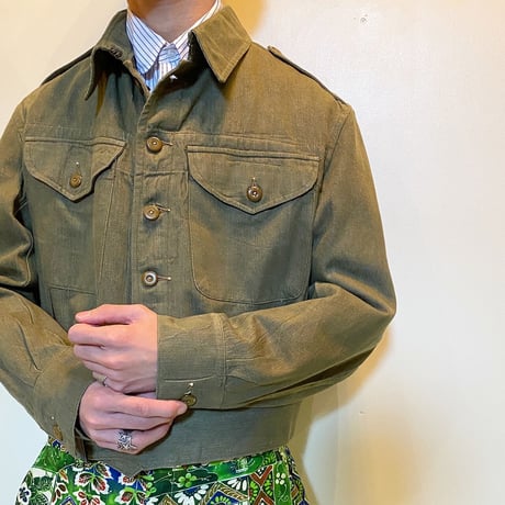 1950's British Army Green Denim Jacket