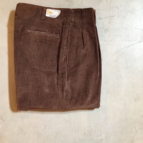 1950's LEE-WALD GARMENT CO. Corduroy Trousers Deadstock