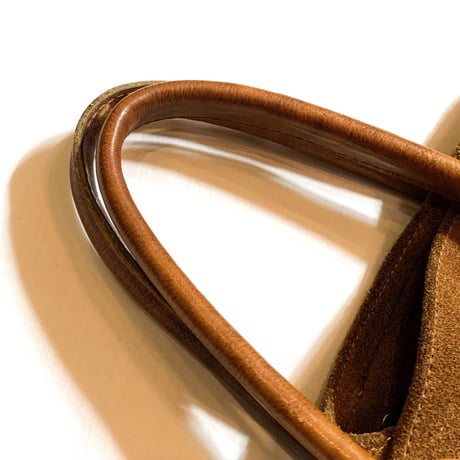 1970's Unknown Suede Leather Tote Bag