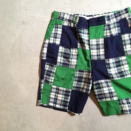 1970's〜 Lady Halrin Indian Madras Patchwork Short Pants