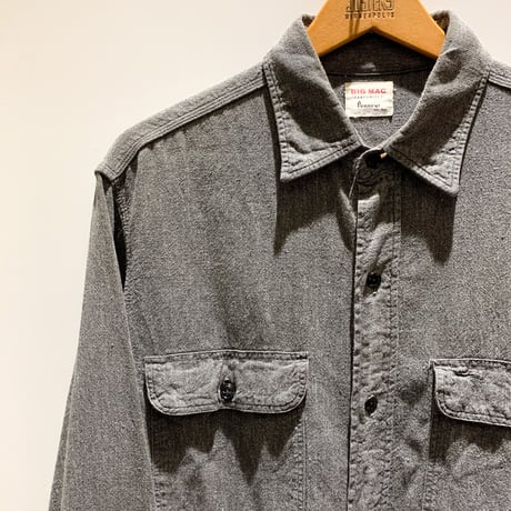 1960's BIG MAC Black Chambray L/S Shirt