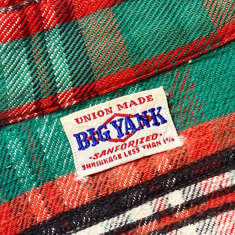 1960's BIG YANK Heavy Flannel L/S Shirt