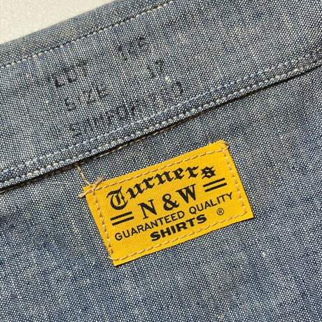1950〜60's N&W Chambray L/S Shirt Deadstock