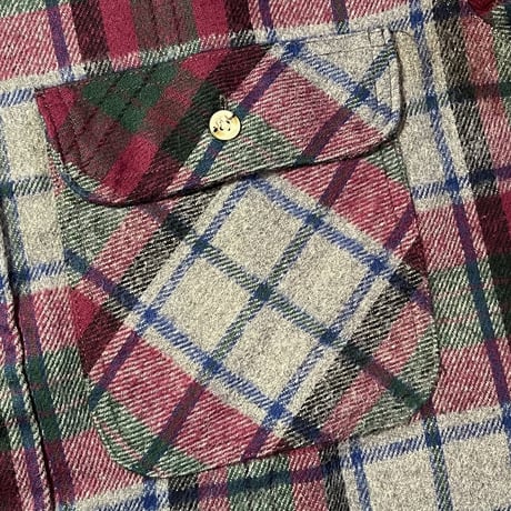 1990's FIVE BROTHER Heavy Flannel L/S Shirt