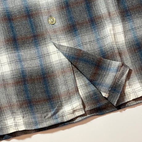 1960〜70's Super Macy Rayon L/S Shirt Deadstock