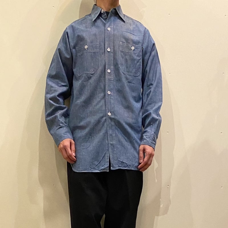 1950's HOMESTEADER Chambray L/S Shirt | Unwave