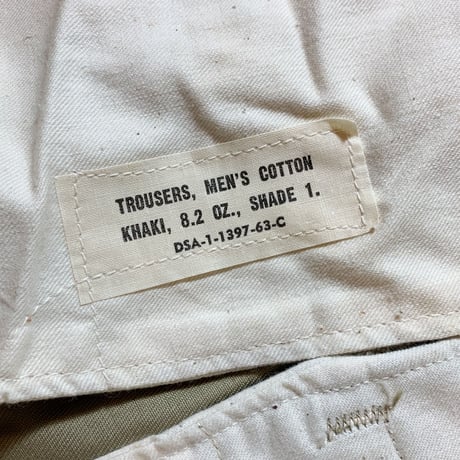 1960's US.ARMY Chino Trousers Deadstock