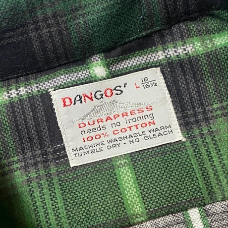 1970's DANGOS' Flannel L/S Shirt Deadstock