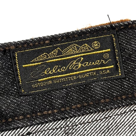1980's Eddie Bauer Black Denim Pants Deadstock