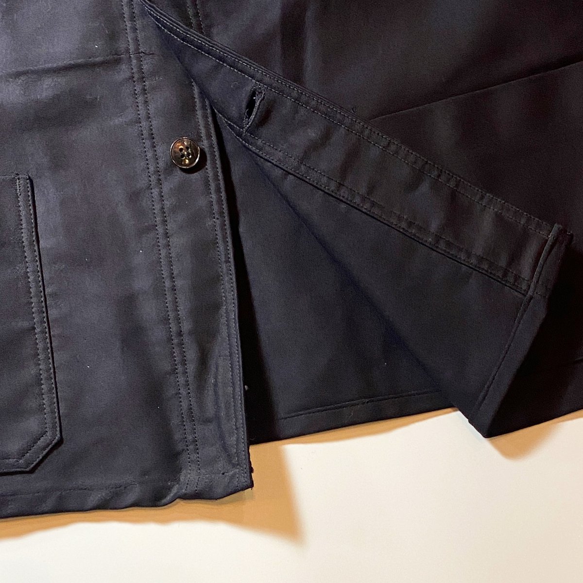 1960's LIVRADOR Black Moleskin Jacket Deadstock