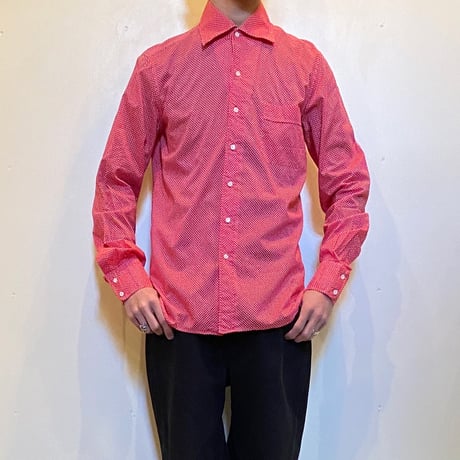 1960's I.MAGNIN&CO. Dots L/S Shirt