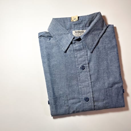 1960〜70's RIVERSIDE Chambray S/S Shirt Deadstock