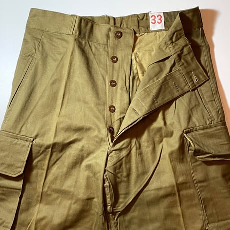 1950〜60's French Army M-47 Herringbone Trousers Deadstock