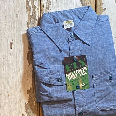 1970〜80's ELY Chambray L/S Shirt Deadstock