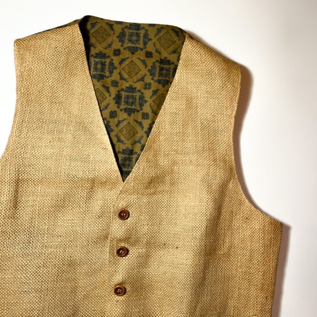 1960's The Oxford Shop Inc. Linen Vest