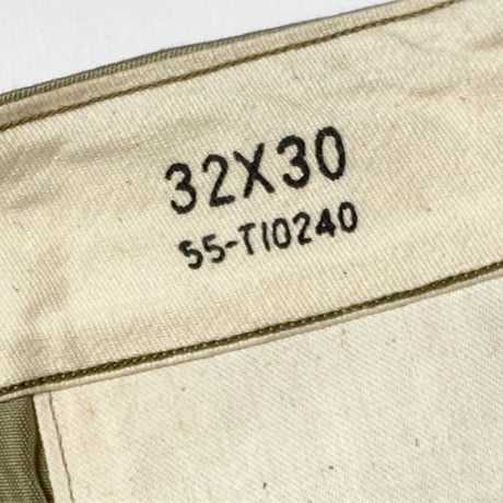 1950's US.ARMY M-45 Chino Trousers Deadstock