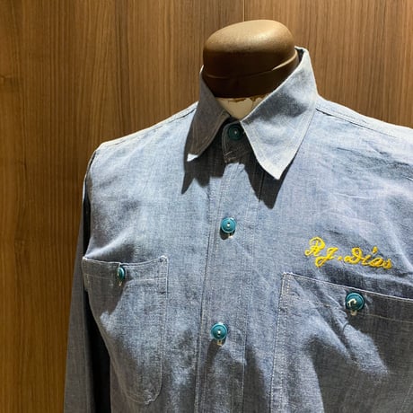 1950's〜 US.NAVY Chambray L/S Shirt