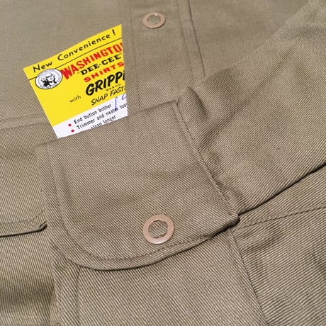 1960's WASHINGTON DEE CEE L/S Work Shirt Deadstock