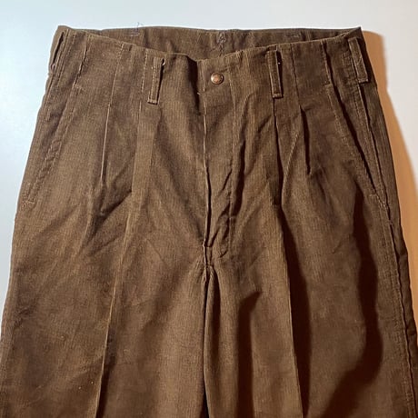 1970's〜 CALIFORNIA BRAND Corduroy Trousers Deadstock