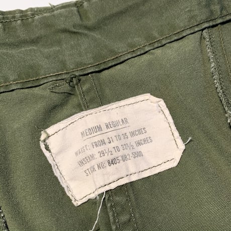 1960's US.ARMY Jungle Fatigue 1st Trousers
