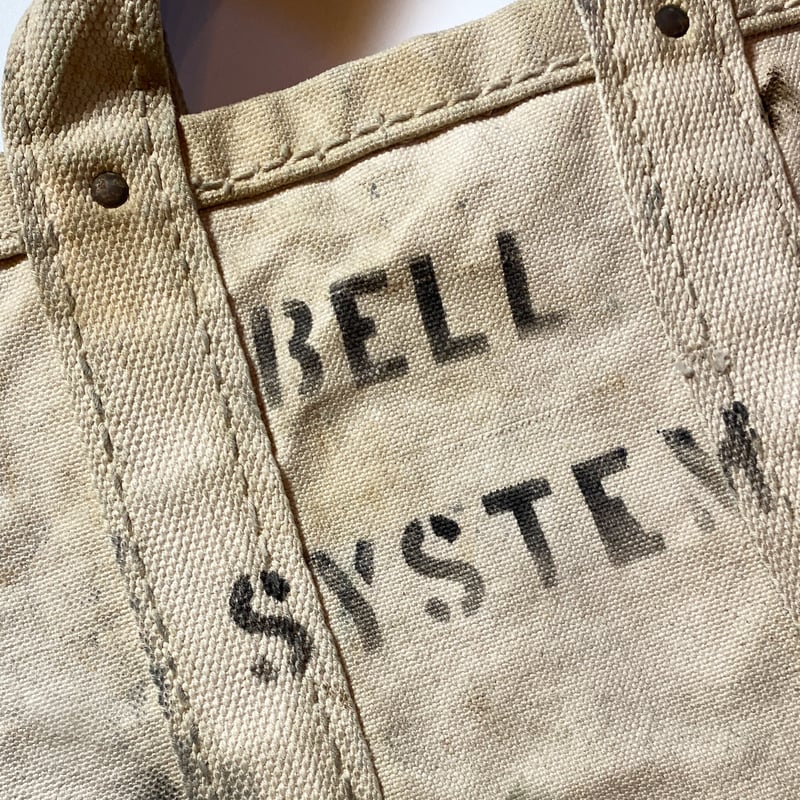 <まもなく出品終了> BELL SYSTEM tool bag 1940's〜 BELL SYSTEM Canvas Tool Bag | Unwave
