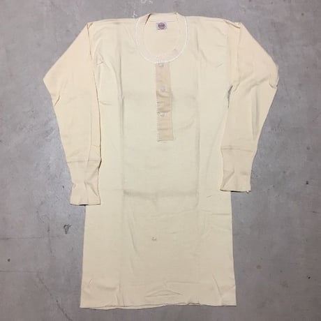 1940's〜 Knox Knit Henleyneck L/S Tee Deadstock
