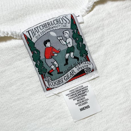 1980's THATCHER&CROSS Rugger Turtleneck L/S Tee Deadstock
