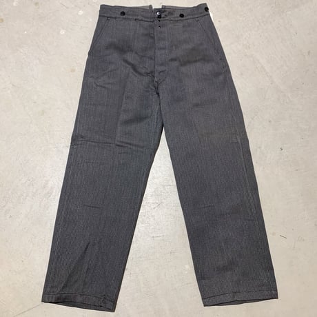 1940's〜 SAVO Gray Pique Trousers Deadstock