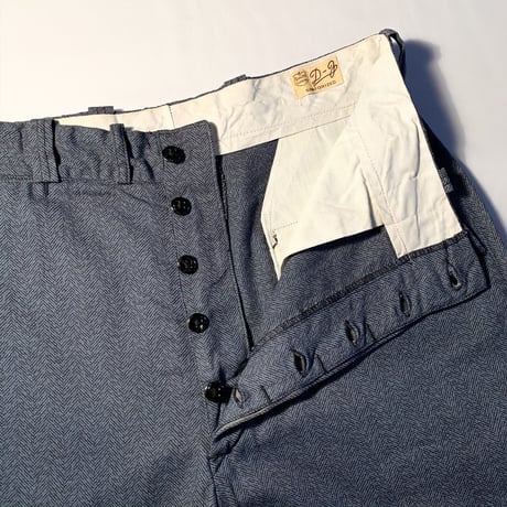 1940's D-F Herringbone Trousers