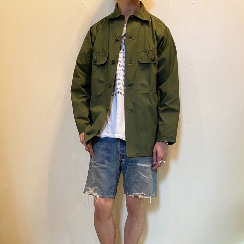 ジャケット・アウター 60S TROOPER POPLIN UTILITY SHIRTS JACKET 1960's TROOPER UTILITY SHIRT (POPLIN / M) – LEAD