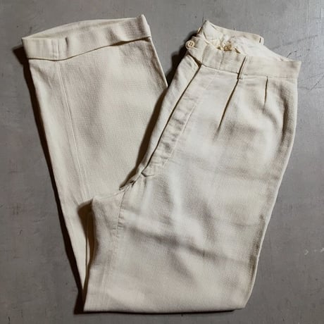 1930〜40's BIB B CLOTH  Pique Trousers