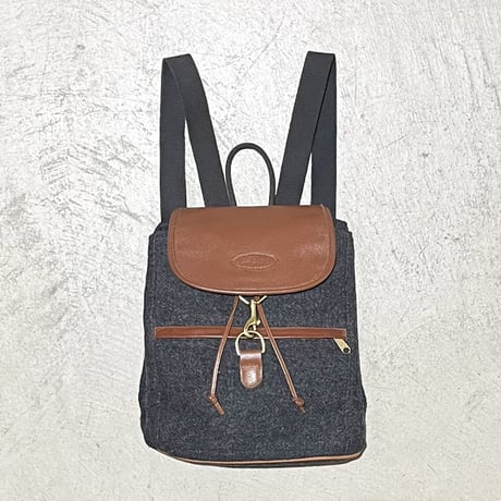 1980's L.L.Bean Leather&Tweed Rucksack