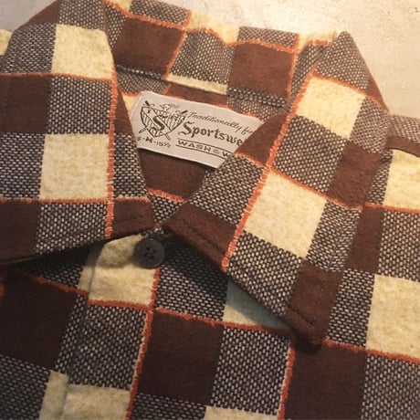 1960's Sportswear Flannel L/S Shirt Deadstock