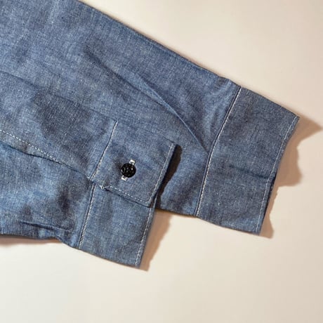 1980's FIVE BROTHER Chambray L/S Shirt