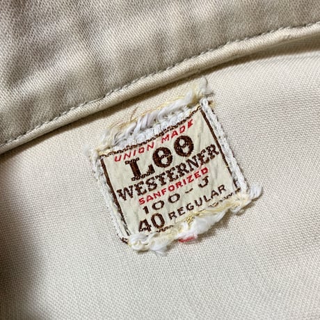 1960's Lee 100-J WESTERNER Jacket
