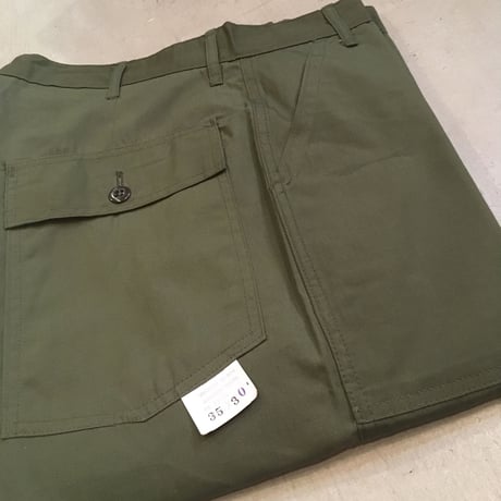 1960's Unknown Poplin Utility Trousers Deadstock