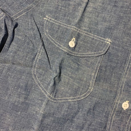 1960's OSHKOSH Chambray L/S Shirt Deadstock